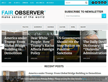 Tablet Screenshot of fairobserver.com